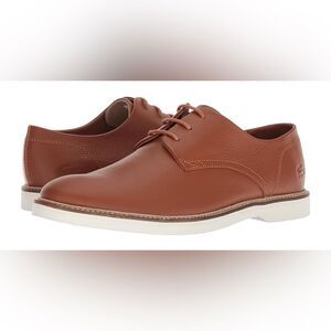 Lacoste Sherbrooke 318 Brown Leather Oxfords Size 9 Mens